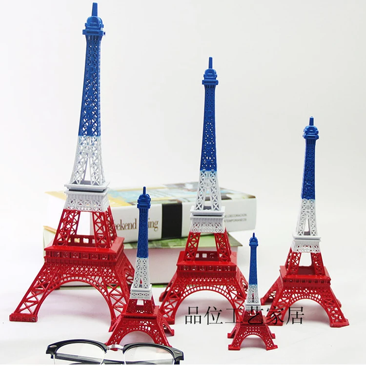 Wholesale custom france tourist gift metal eiffel tower souvenirs keychain