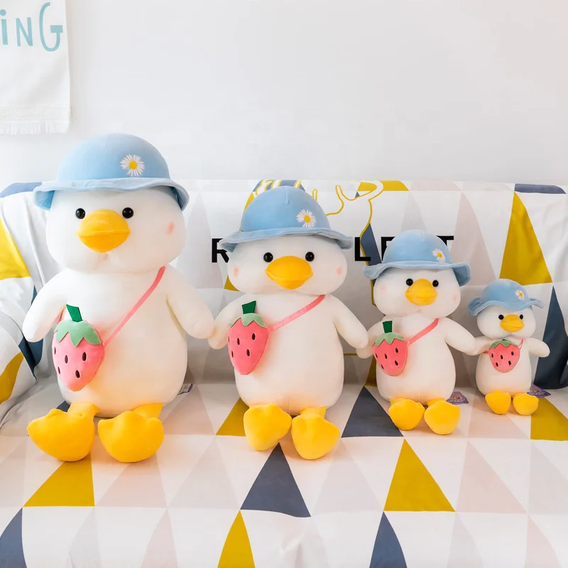 Wholesale High Quality Hot Sale Cute Duck Plush Toys Plush Hat Series Animals DOLL Yellow Duck