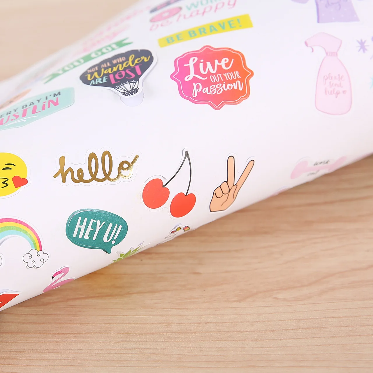 Custom scrapbook kiss cut waterproof cute vinyl planner sticker,ins style decoration adhesive stickers sheet printing for kids