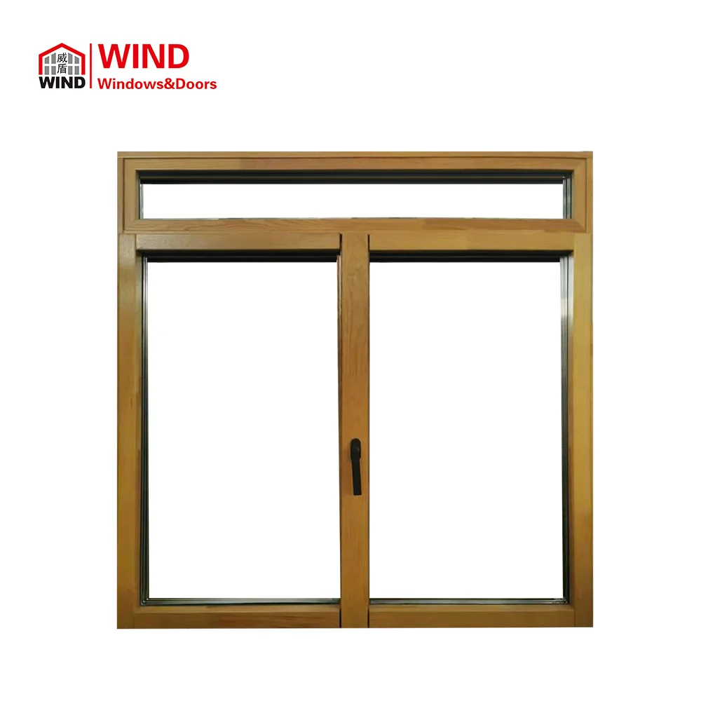 Latest design aluminum clad aluminum turn-tilt wood windows