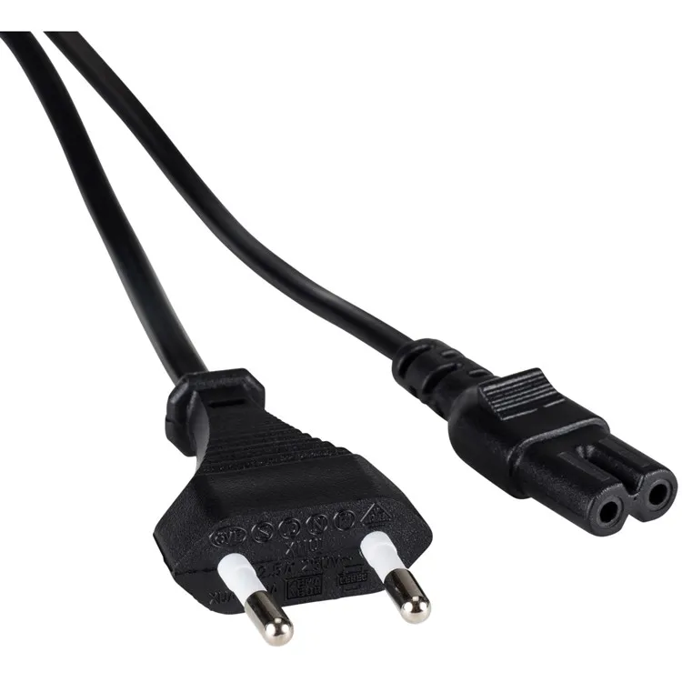 C7 рис. 8 2 pin шнур питания ЕС Европейский CEE 7/7 европейская вилка к IEC 60320 1