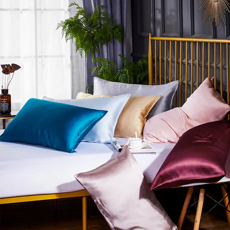 2022 New Arrival Wholesale Luxury Skin-friendly Pillowcase 100% mulberry silk