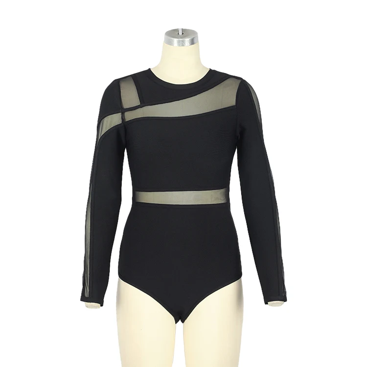 Горячая Распродажа женские сексуальные модные тюлевые колготки с длинным рукавом