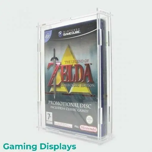 MINGSHI Nintendo GameCube Game Acrylic Display Case