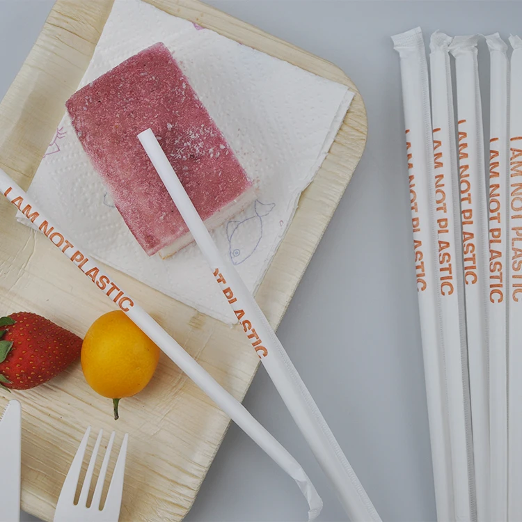 5mm,6mm,7mm,8mm,10mm,12mm Wholesale Individual Paper Wrapped Paper Drinking Straw