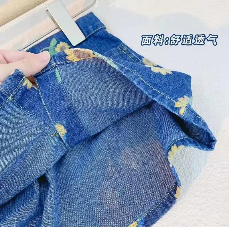 girl  jean skirt suits