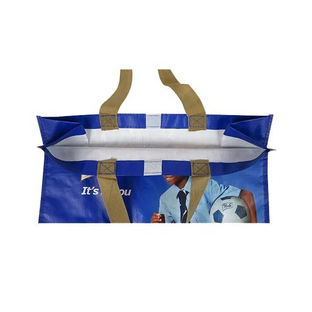 OEM/ODM Custom Advertisement Sport Fair Trade Large Recyclable Large Gift PP Woven Shopping Bag New Design Woven PP Bag