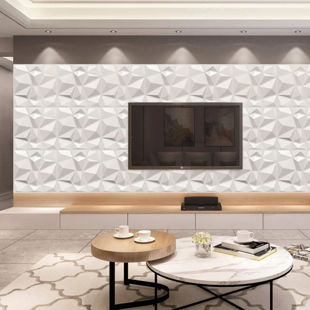 Various Colors Indoor Decorative Wallpaper luxury PVC 3D Wall Panel TV Background Wall Board With Cheapest Price