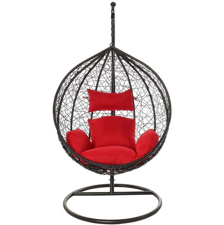 Cheap New Patio furniture swings Hammocks rattan hanging swing egg chair for indoor and outdoor 1 buyer