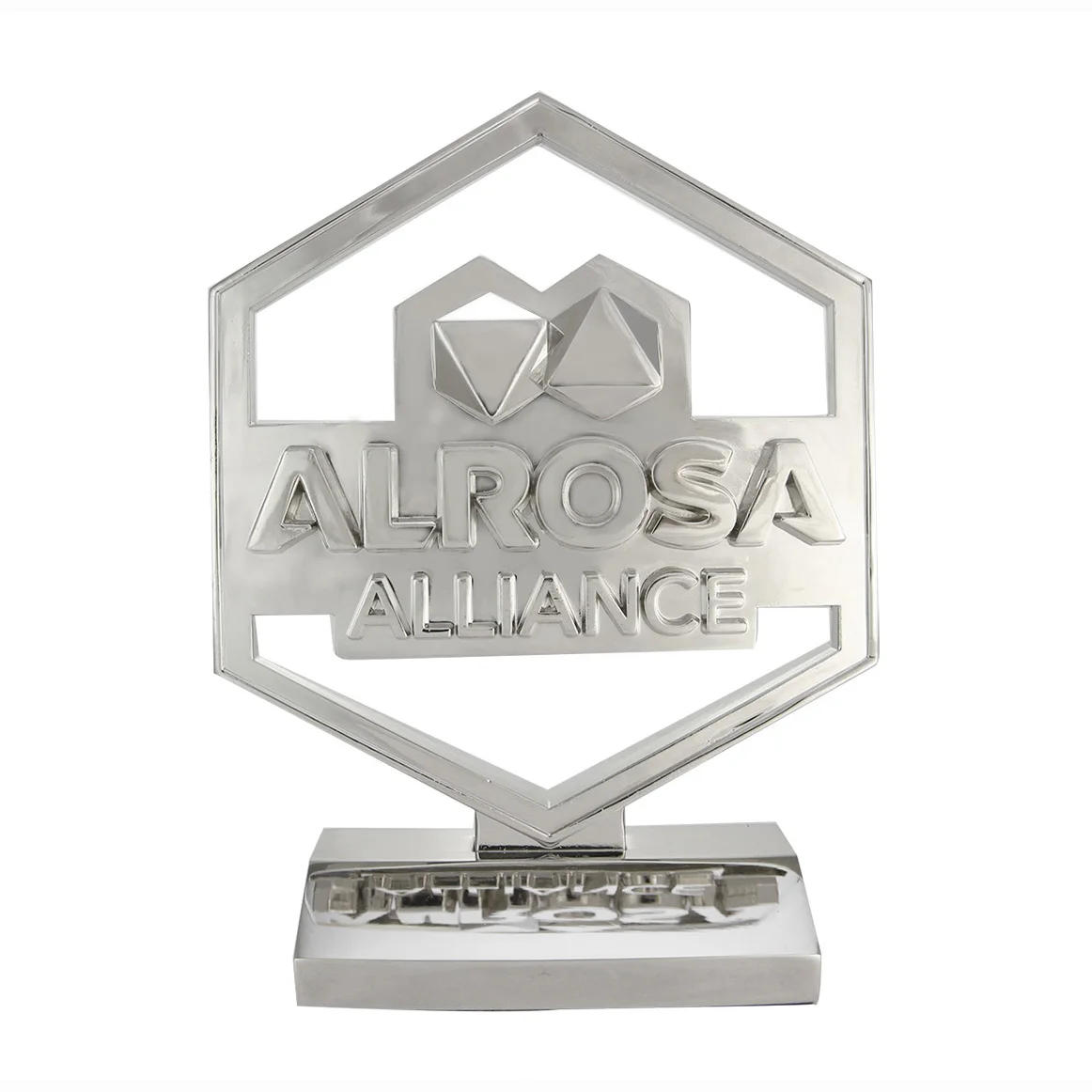 Custom 3D metal award trophy souvenir gift statue with stand