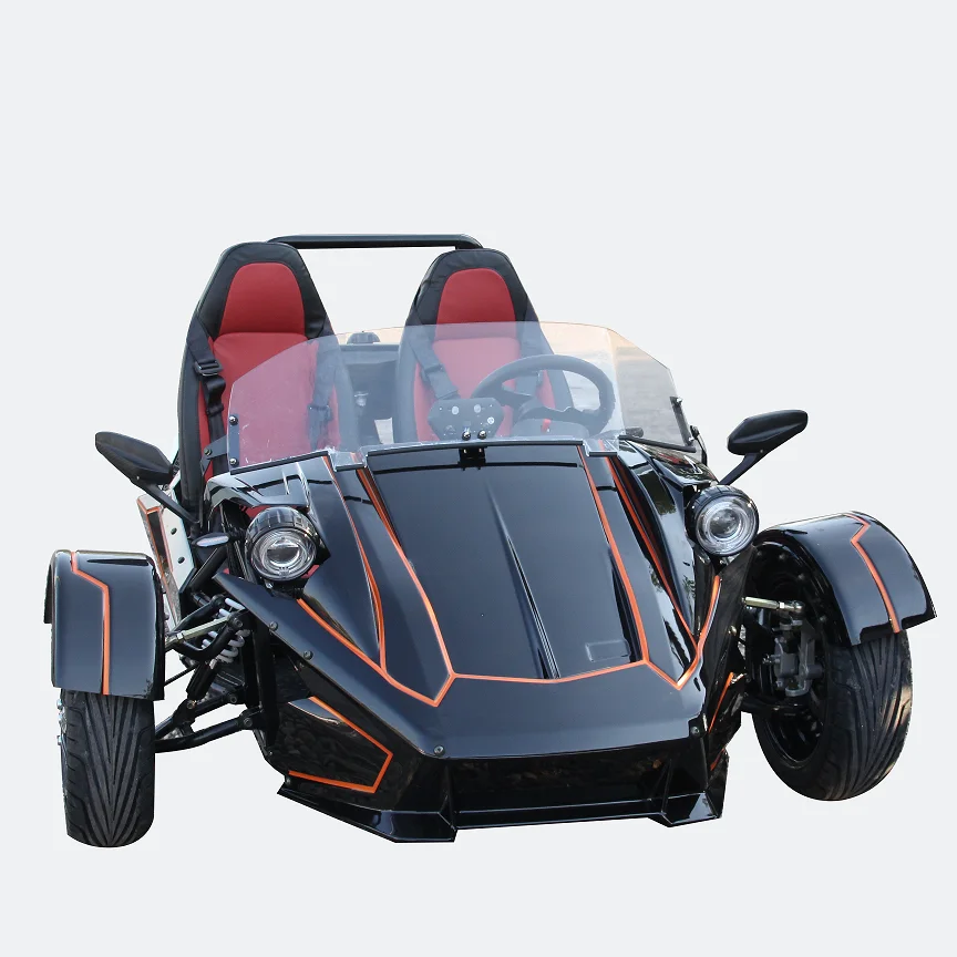 Лидер продаж 350cc гоночный RC Golfcart Рогатка 3-колесный открытый внедорожный мотоцикл Китай продажа бензиновых 250cc моторизованных пассажиров