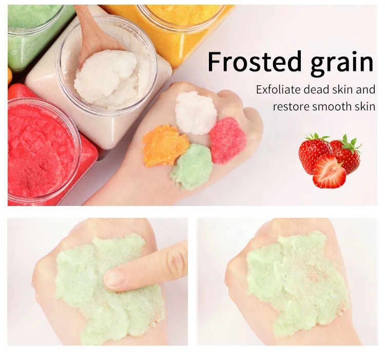 
Wholesale Whitening Smooth Skin Fruit Deep Cleansing Exfoliating Body Scrub Body Polish 