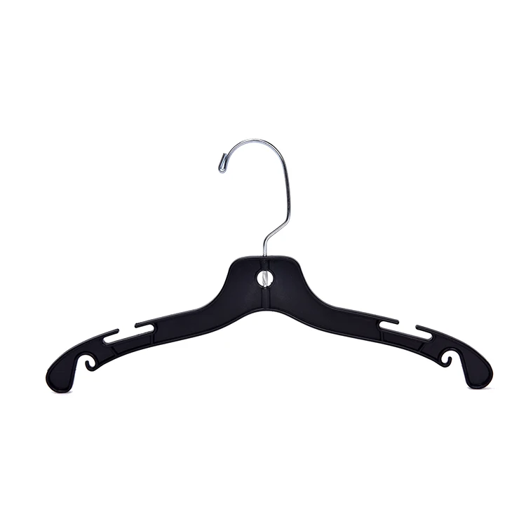 SHOP DISPLAY 17INCH BLACK JUMBO PLASTIC CLOTHES HANGERS WITH SWIVEL HOOK