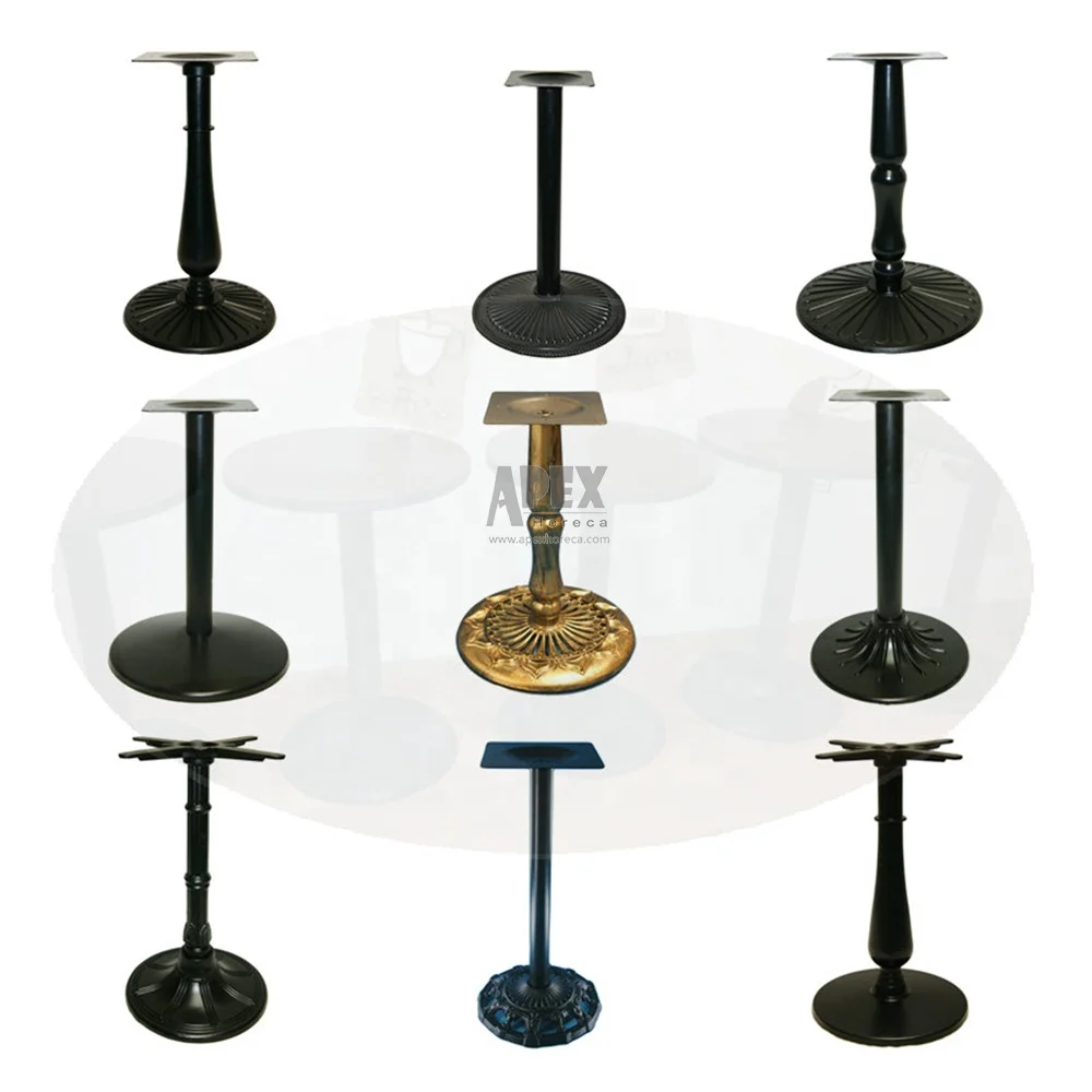 Restaurant Dining Square Black Pedestal Bar Table Base Cast Iron Dining Metal Table Leg Coffee Table Legs