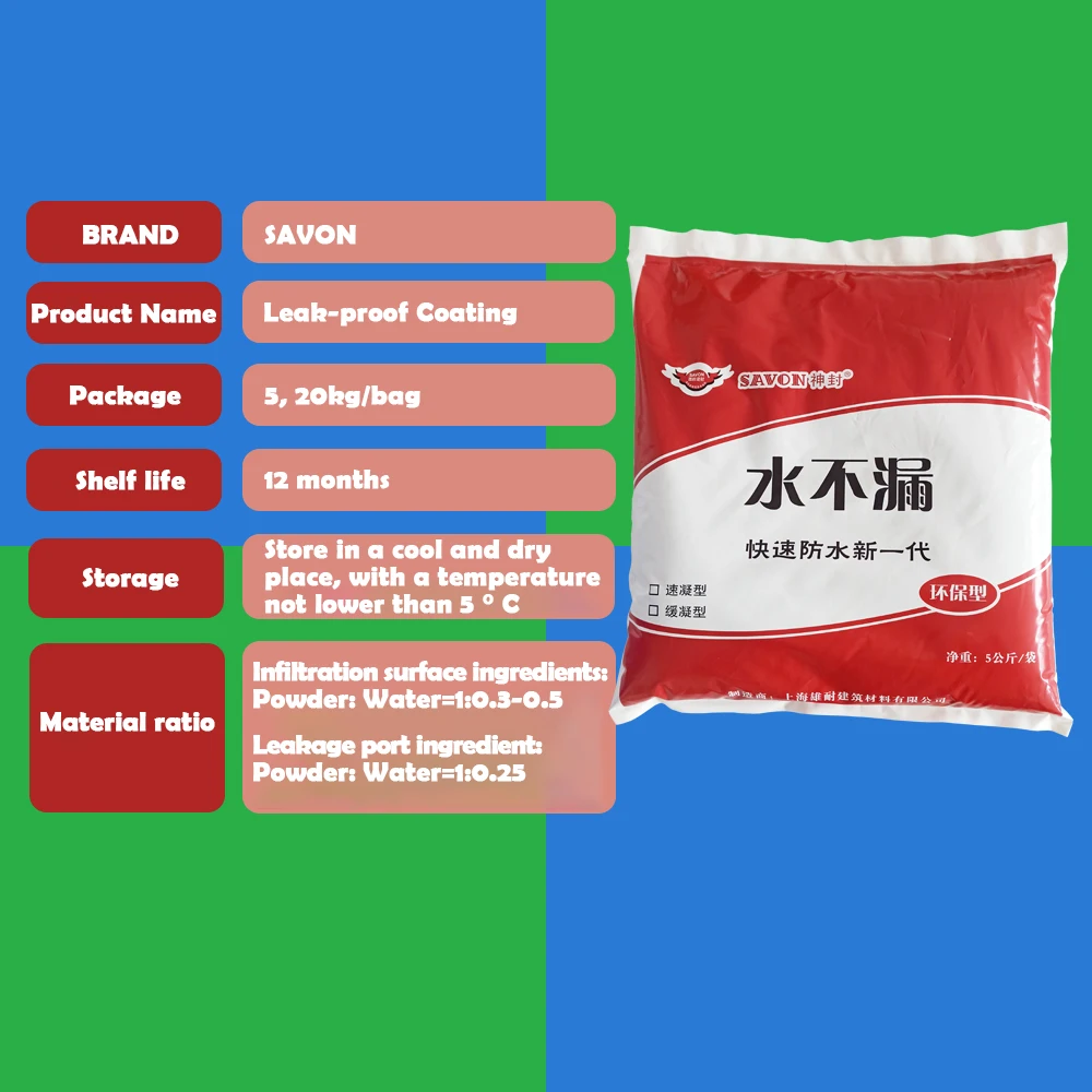 Household Acrylic Cement Powder Coating for the Pipeline Water Repellent Special Cement