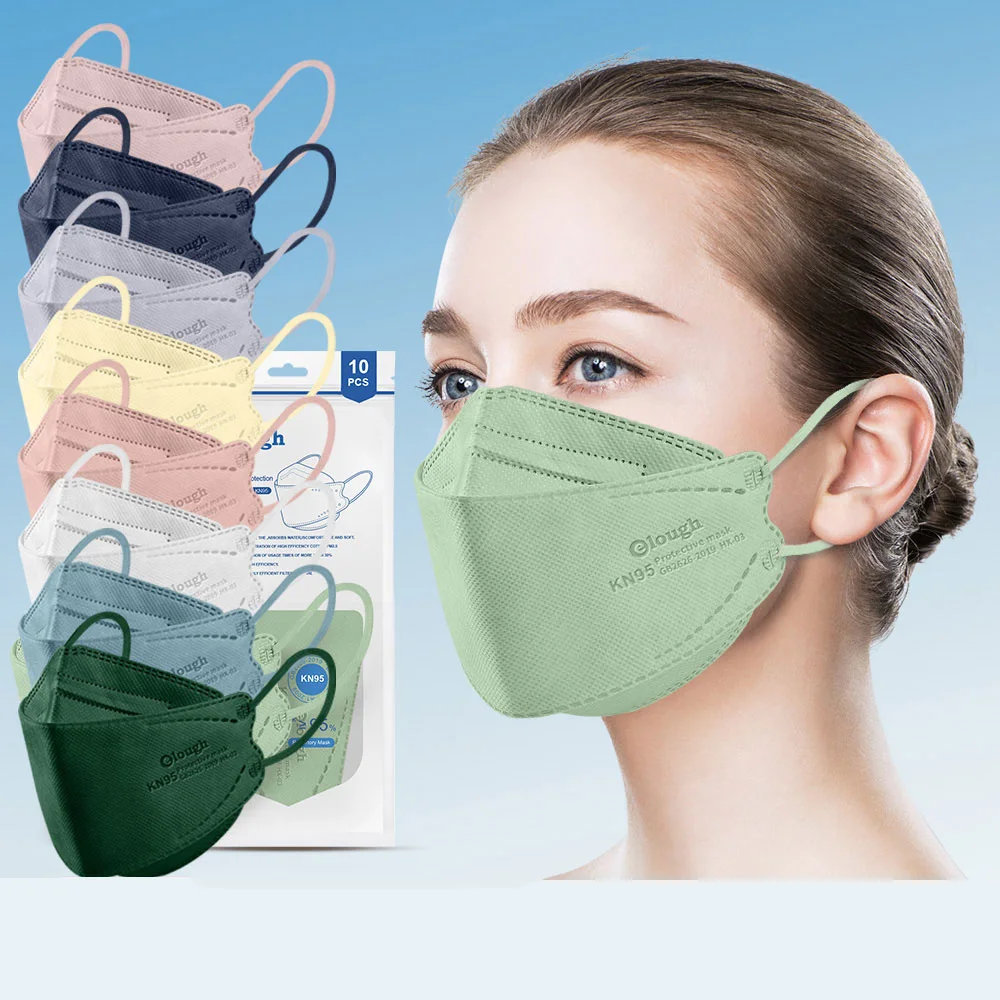 Elough 3D Kn95 Mask Cubrebocas Tapabocas Mascarillas Kn95mask Fish Shape Face Maskss Disposable Fashion