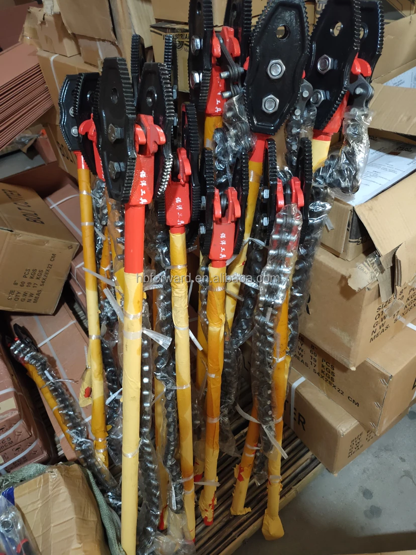 Высококачественный удобный инструмент из сплава стальной цепной трубный ключ