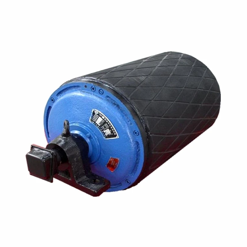 TDY Mining Industry rubber lagging Belt Conveyor Head pulley drum motor
