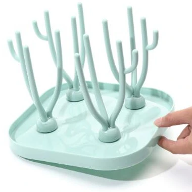 Wholesale Easy Cleaning Baby Pacifier Plastic Dryer Holder Detachable Portable Baby Bottle Drying Rack Cups Storage Holder