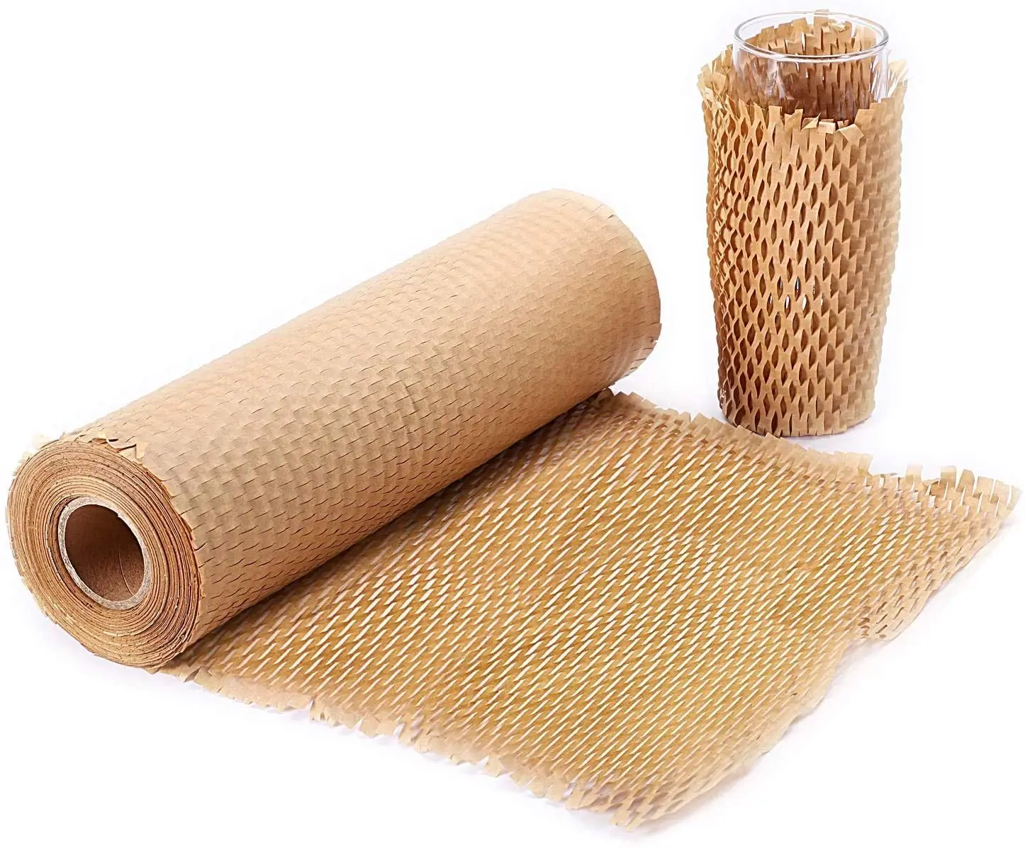 
honeycomb package sheet Recyclable ECO Honeycomb Kraft Paper Cushioning Wrap 