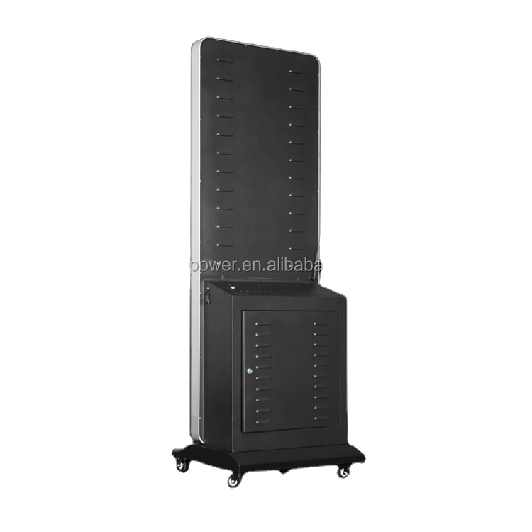 Public touch screen advertising machine cell phone charging station kiosk design with digital locker