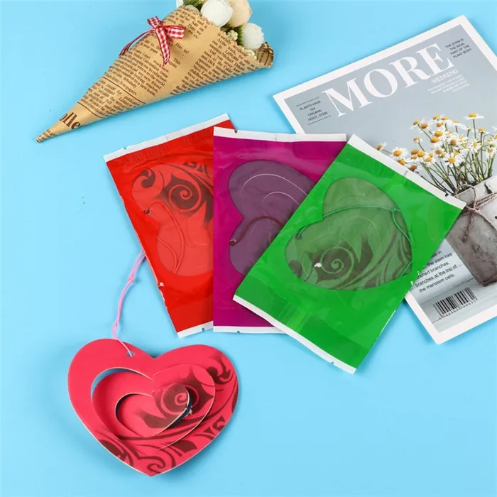 Custom design shape smells hanging perfume scent home aroma flower fragrance diffuser paper auto vehicle motor car air freshener