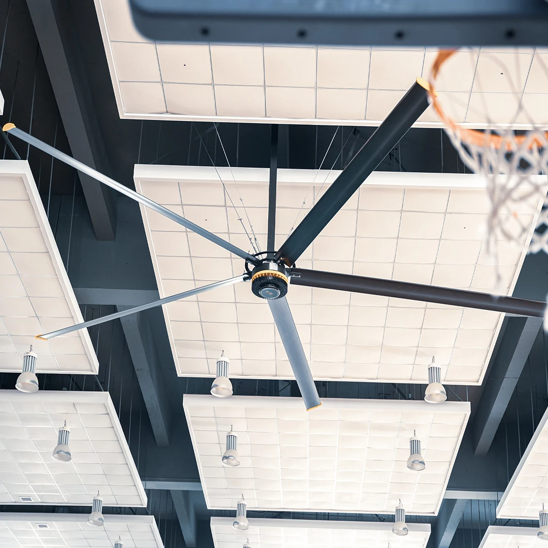 Kale Fans 0.9KW PMSM Industrial HVLS Ceiling Fan for Warehouse