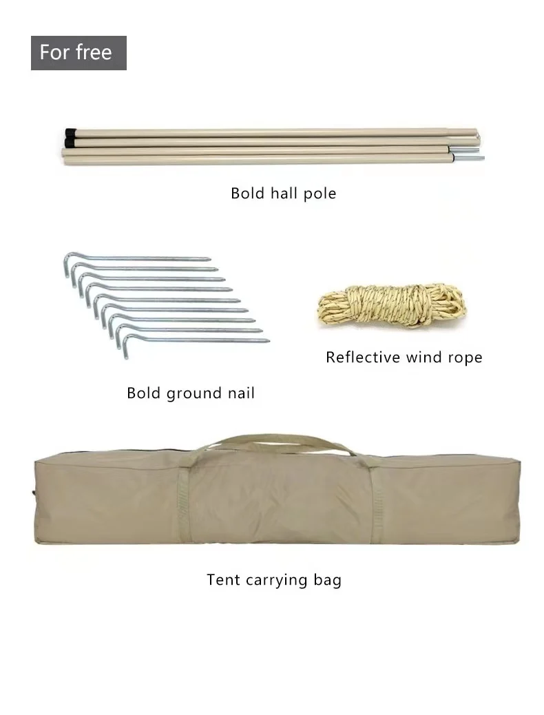 Wilderness camping tent  enjoy the panoramic view innovative technology thickened sunscreen silver coating  family  outdoor tent