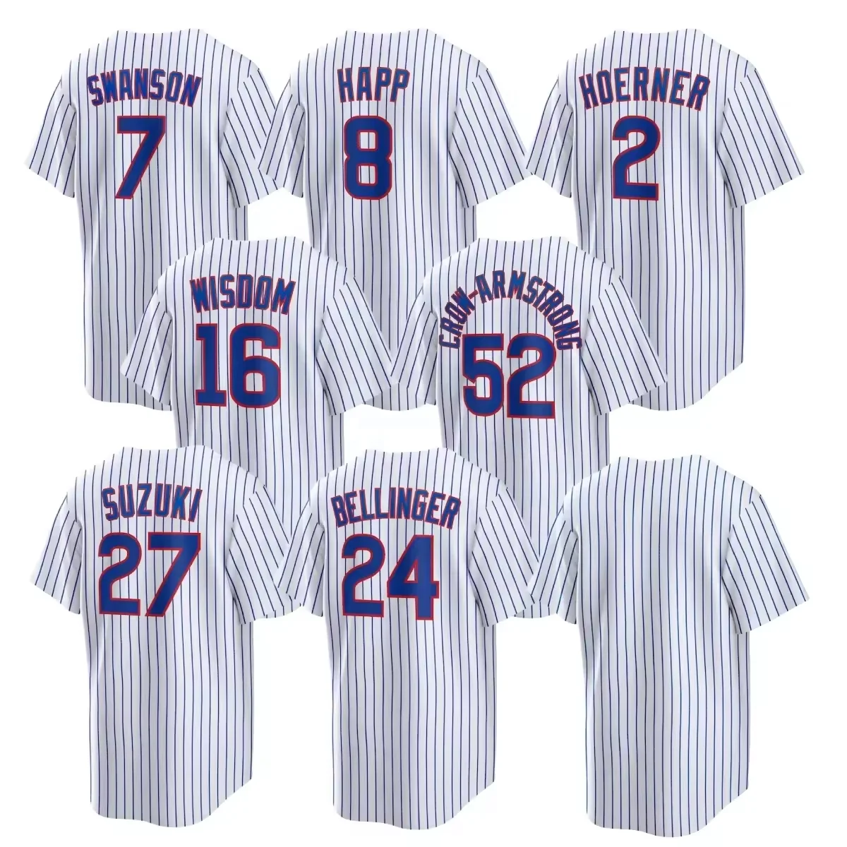 2024 новая сшитая бейсбольная майка Chicago Cub #27 Seiya с вышивкой