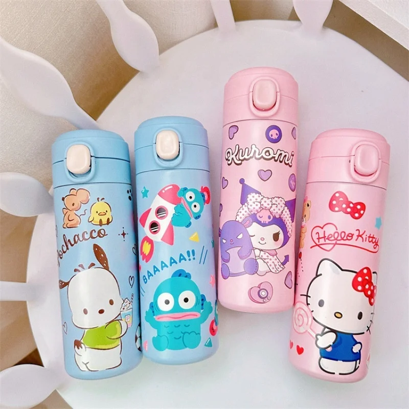 JM New 420ml tumbler labubu thermo anime cute labubu water bottle Water Cups Mug labubu Popular Thermal 316 Stainless