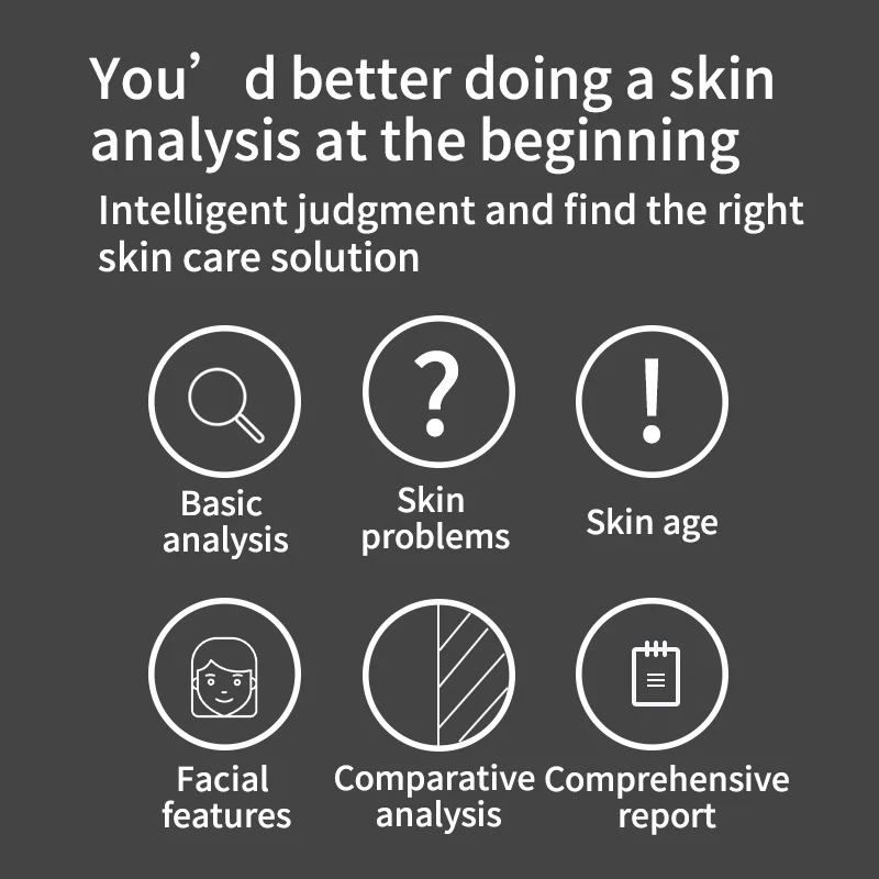 2020 portable smart 3d digital mirror skin scanner analysis facial skin analyzer