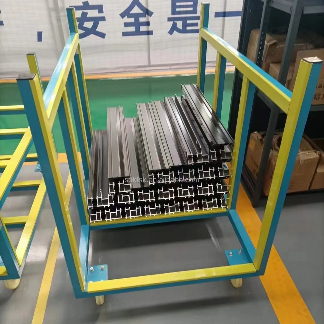 L Frame H Frame Storage Rack Transport Cart Glass  Tow-sided Glass window profile panel transport rack for storage glass