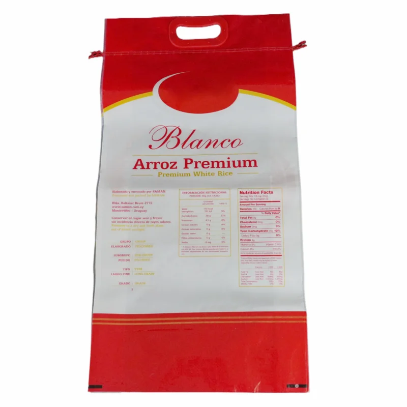 Food Grade Polypropylene Woven Bag Containing Rice Corn 25KG 50KG Plastic Bag With Good Quality