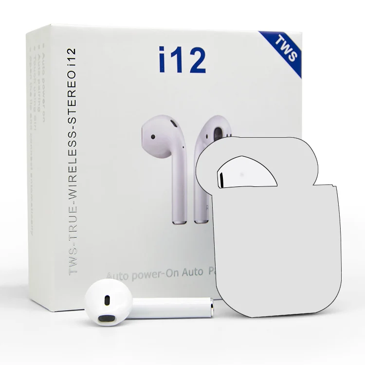 Shenzhen Game TWS Air i 12 Wireless Earphone 5.0 Black Auriculares Noise Cancelling i12 TWS Ear Mini Wireless Earbuds