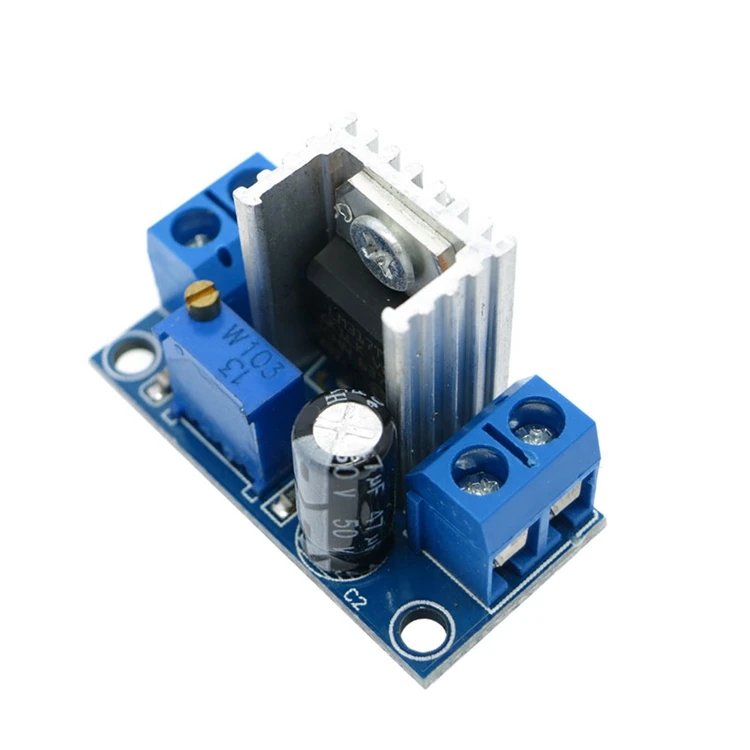  Okystar LM317 Регулируемое напряжение линейного регулятора питания DC-DC понижающий преобразователь