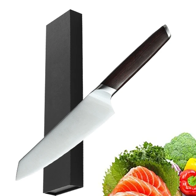 High quality 5 inch japan fruit knife with ebony wood handle with magnetic gift box