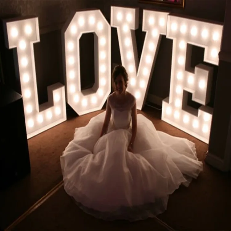 Decor Marry Me Lights Marquee Numbers Giant Light Up Letters Led Marquee Alphabet Love Letters 4 ft marquee letters