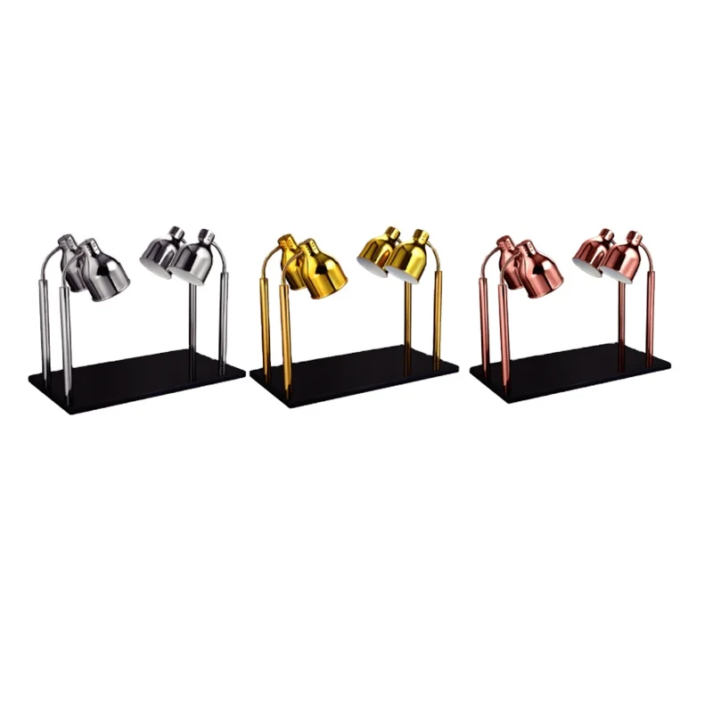 table buffet carving station white rose gold copper infrared food heat preservation lamps for catering food heater lamps