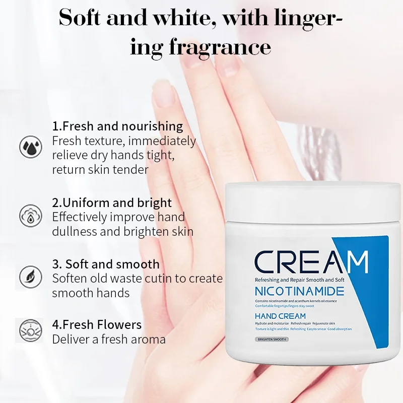 Отбеливающий Осветляющий укрепляющий крем для рук против морщин никотинамид дешевый антисухий крем для рук по оптовой цене