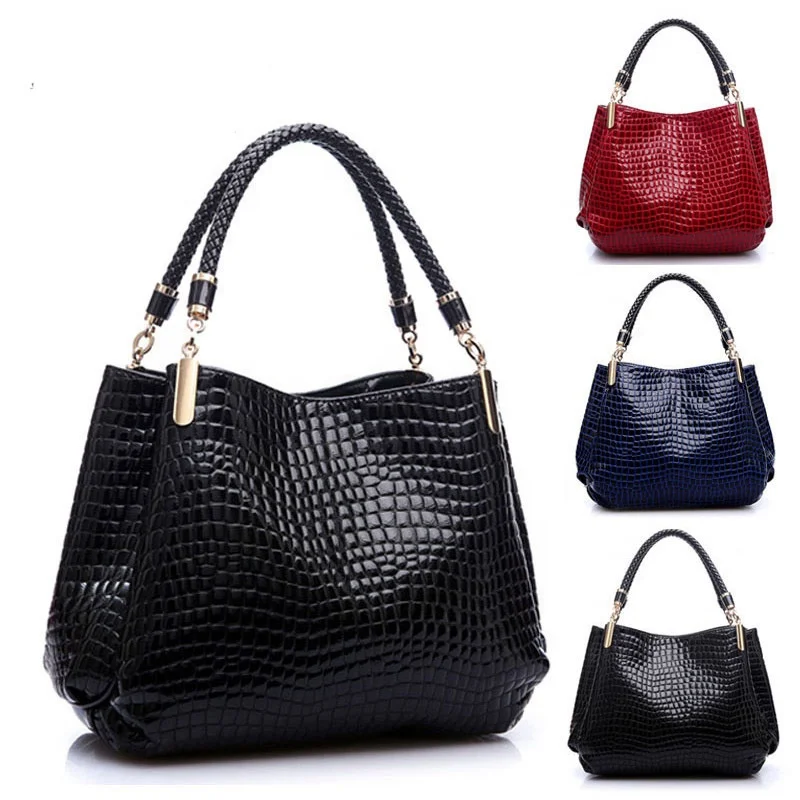 Famous Designer Brand Bags Women Leather Handbags 2019 Luxury Ladies Hand Bags Purse Fashion Shoulder Bags Bolsa Sac Crocodile