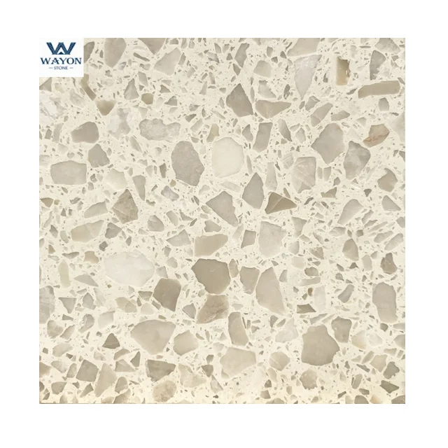 Guangdong factory directly low water absorptionp cheaper price multi colors terrazzo countertop