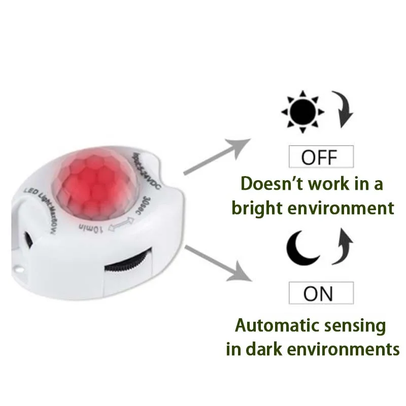 DC5V-12V Mini PIR Motion Sensor Switch for LED Lighting 2835 Led Strip Led Bar