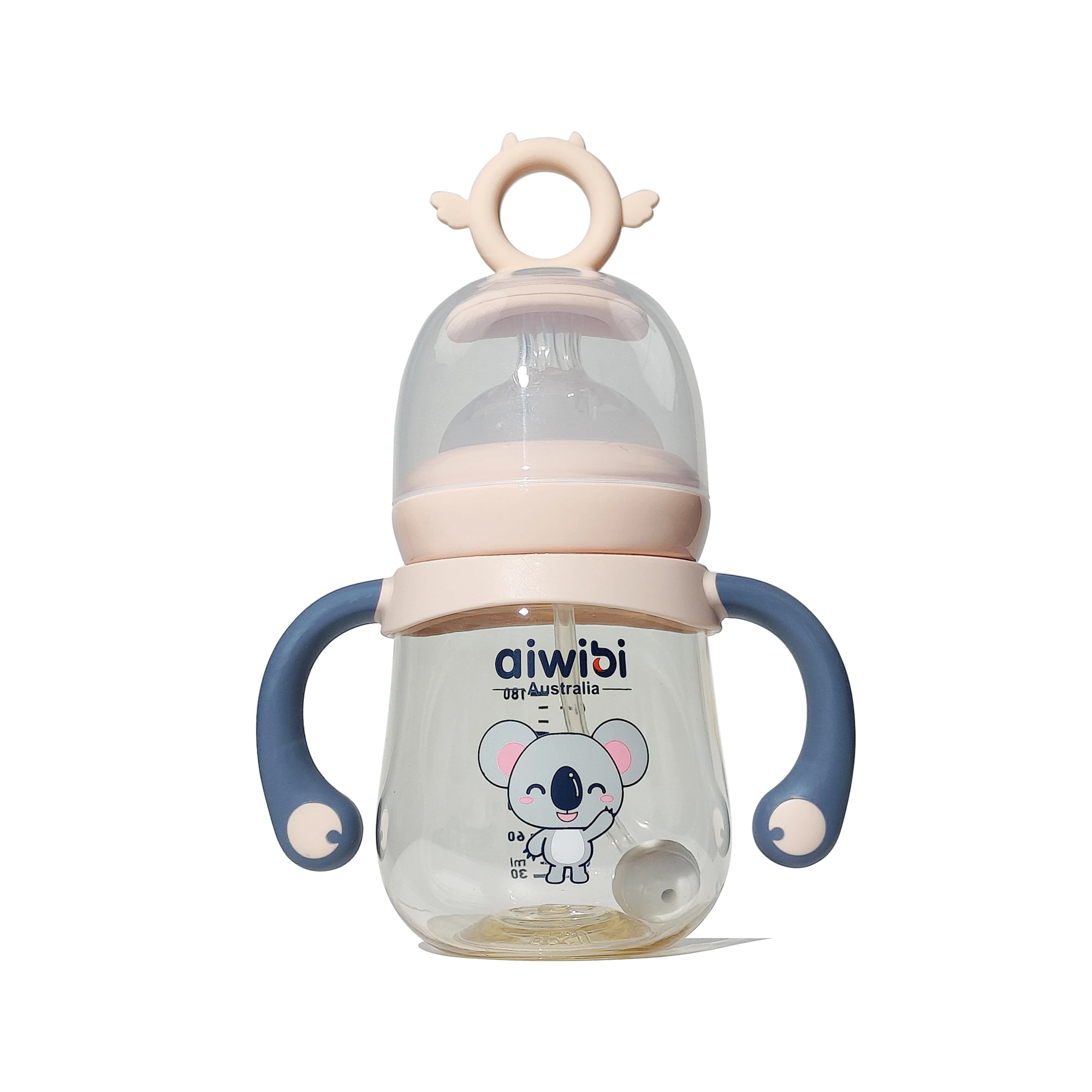 AIWIBI 180ml Baby Feeding In stock BPA free PPSU Milk Bottle ECO Friendly Nursing Newborn Baby Feeding Bottle with Handle
