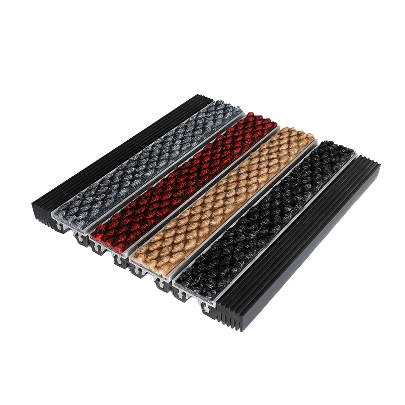 Открытый износостойкий полосой песок соскабливание алюминиевый коврик двери коврик