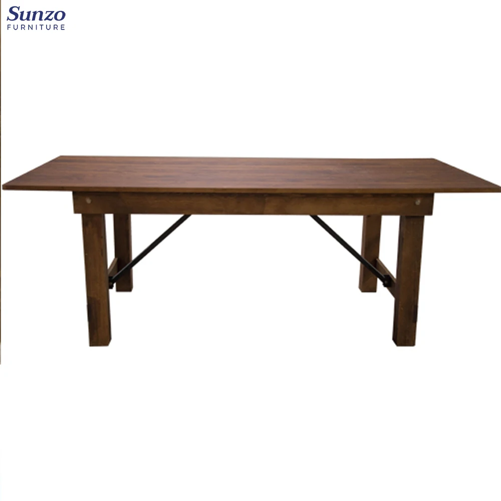 Farmhouse Wood Folding Table Event wood folding table in wedding rental party