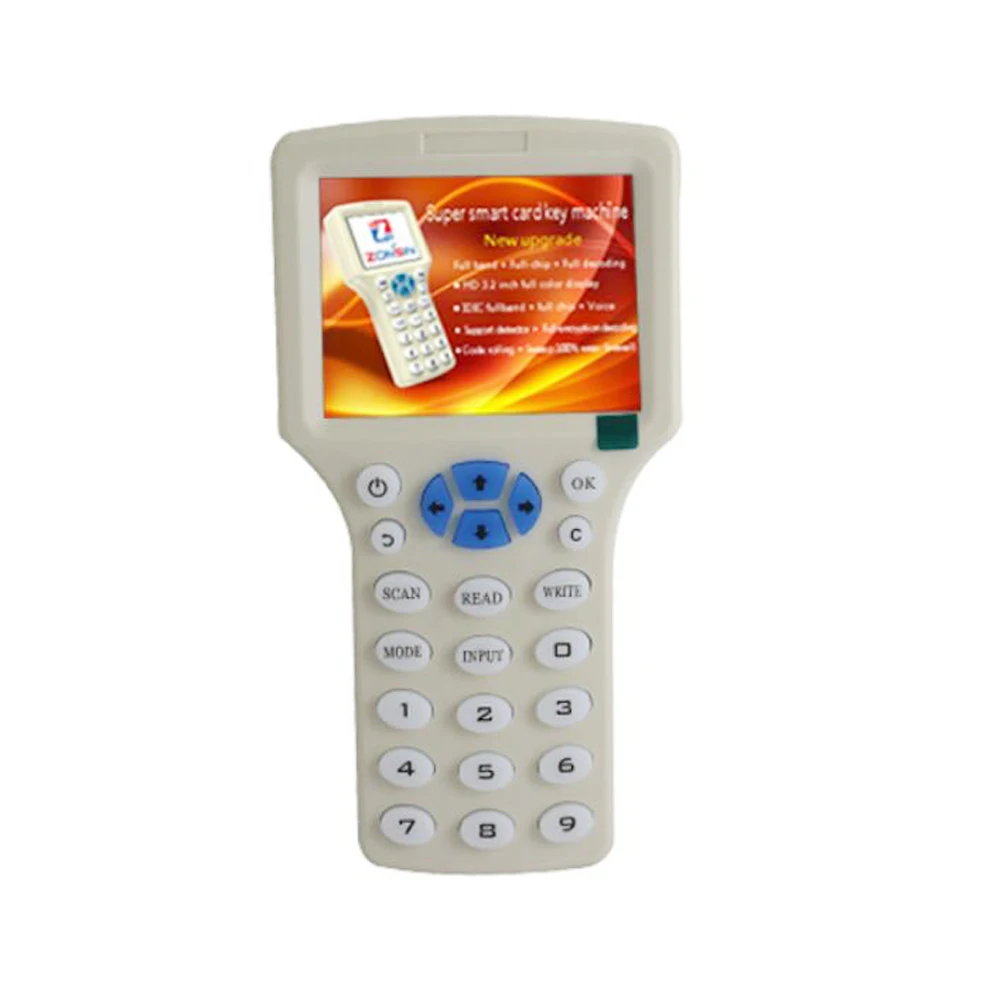 RFID Copier ID IC fullband frequency Reader Writer  M1 13.56MHZ 125-1000khz Duplicator Programmer USB NFC UID Tag Key Card