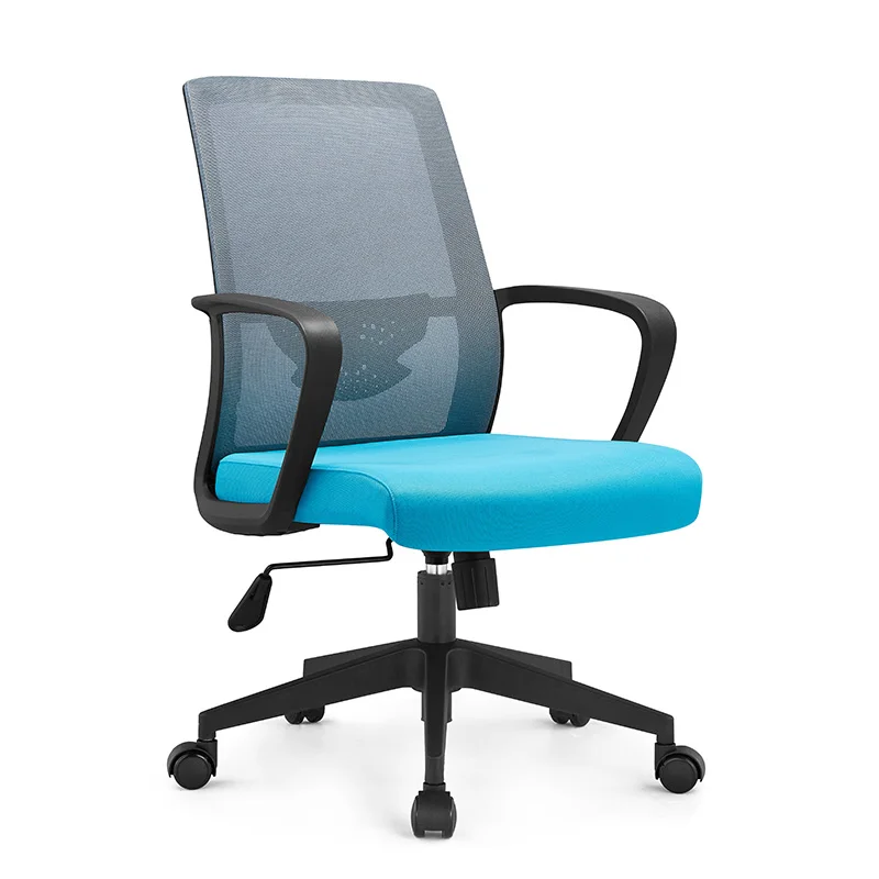 Lumbar Support Rotary Ergonomic Staff Office Mesh Chair Luxury Fixed Armrest Office Chair