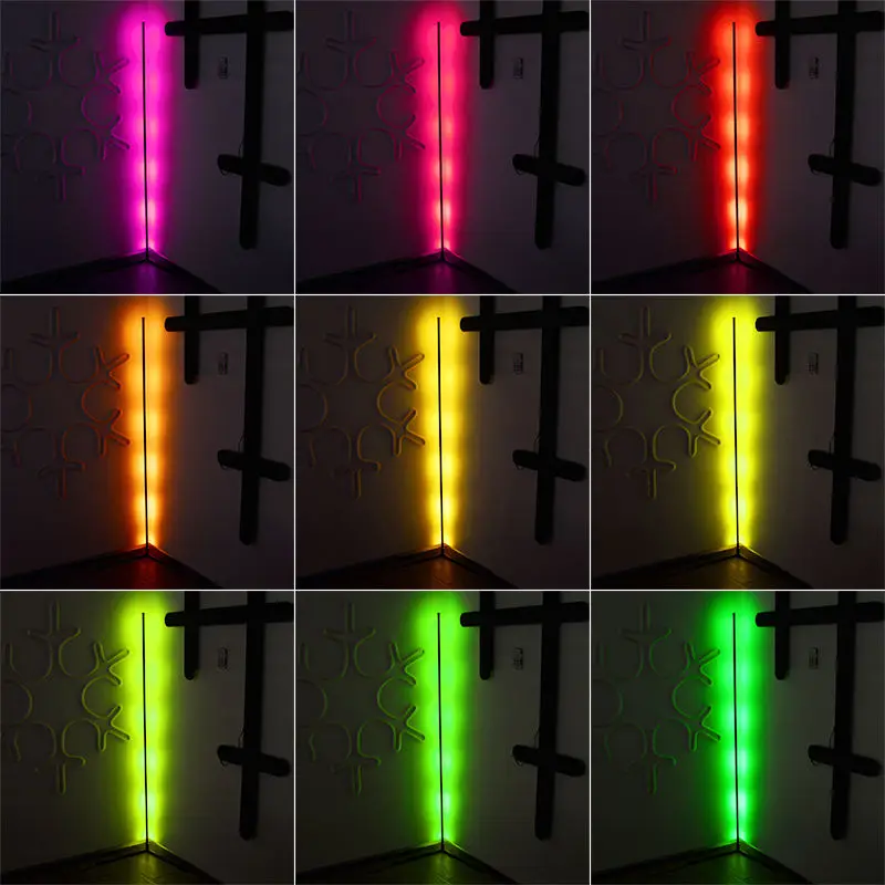 Современный роскошный стоячий Wi-Fi штатив RGB атмосферный свет Гостиная светодиодная настенная угловая напольная лампа