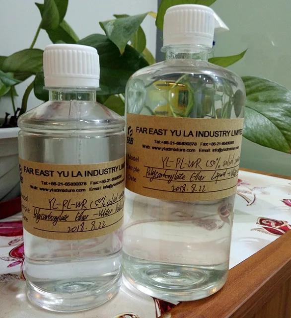Сверхпластификатор эфира поликарбоксилата в воде уменьшая Тип 50% твердого содержания