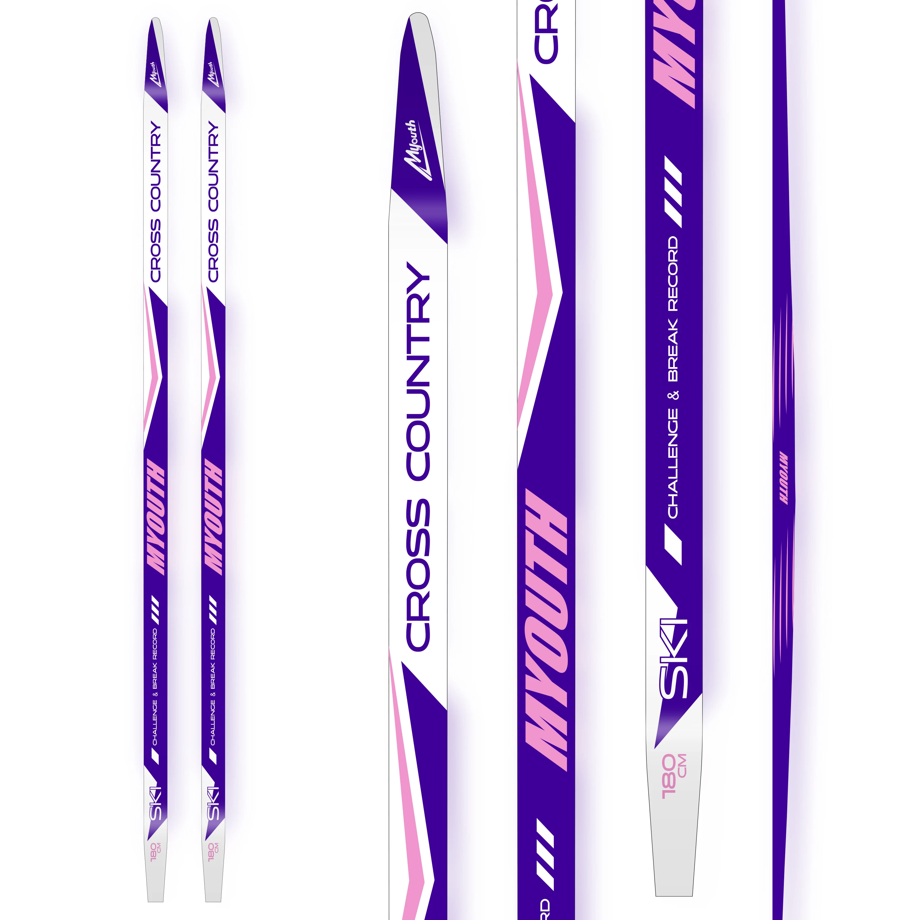 Chinese Manufacturer Customized Kids Adult Cross Country Skin Skis Snow Adult